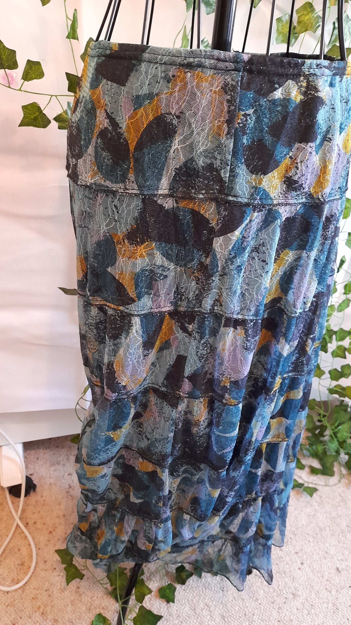 Skirt - Noni B Blue Spot Boho Size S/10