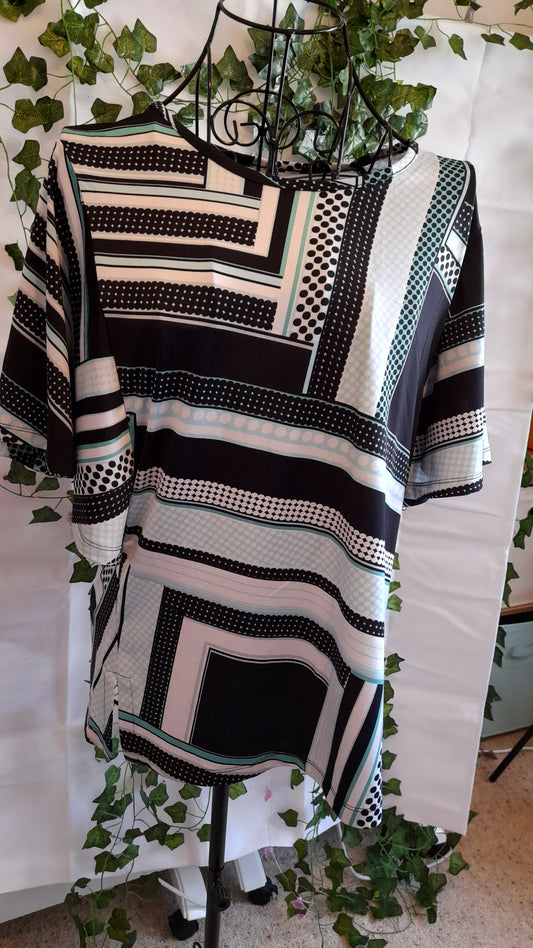 Top - Noni B green, black & white raglan sleeve. Size Small/10.
