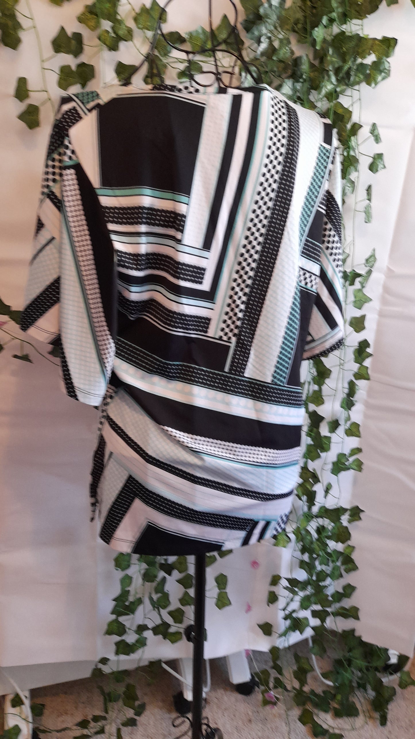 Top - Noni B green, black & white raglan sleeve. Size Small/10.