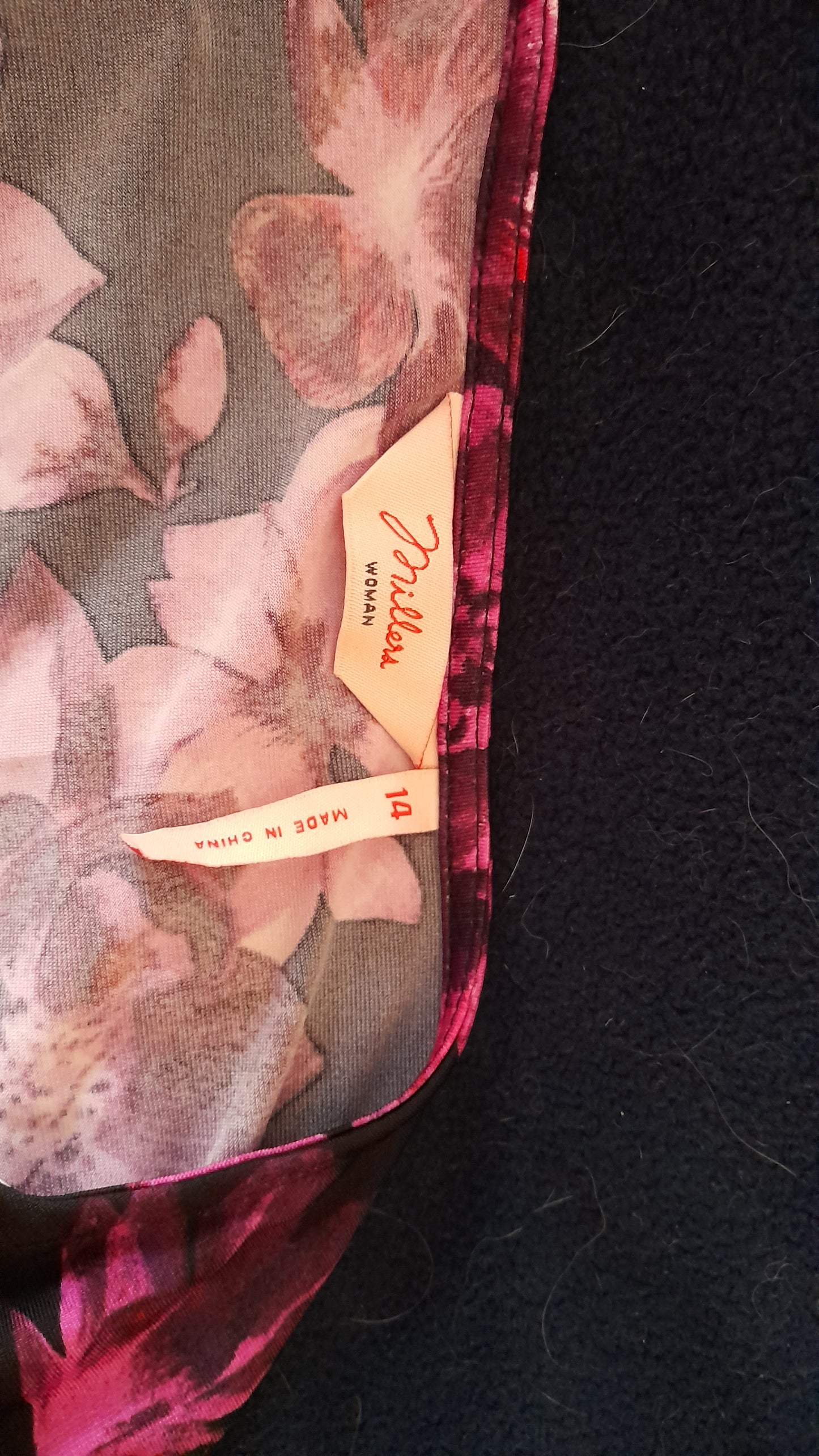 Dress - Millers Orchid Print Casual Size M/14