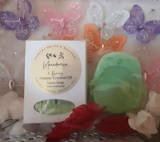 Macadamia & Rosemary Essential Oil Guest Soap