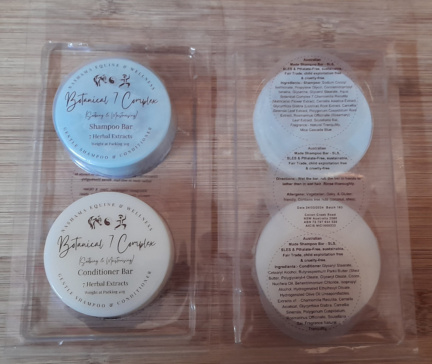 Tranquility Botanical Complex 7 Shampoo & Conditioner Bars