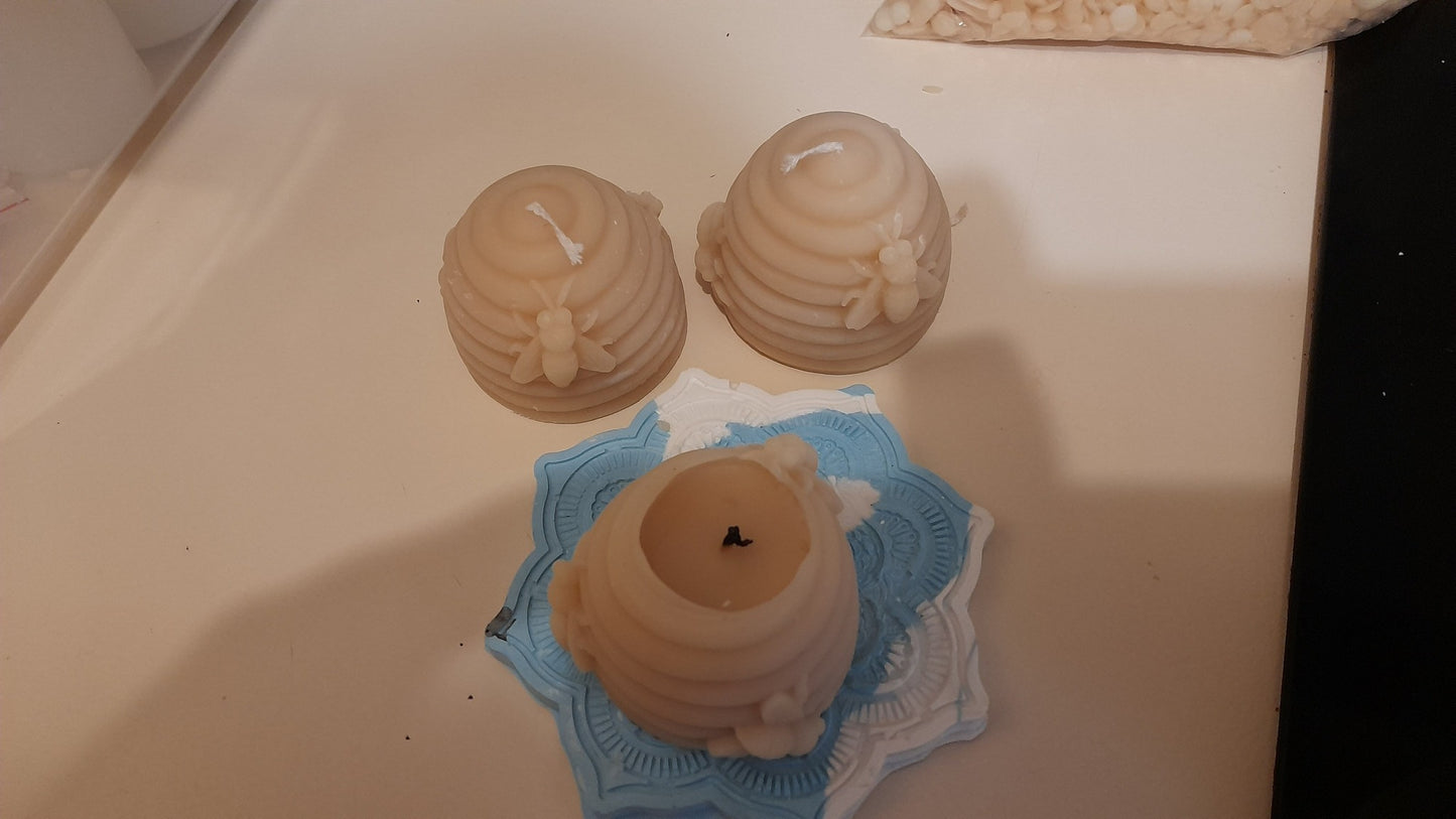 Certified Organic Paleo Beeswax Candles