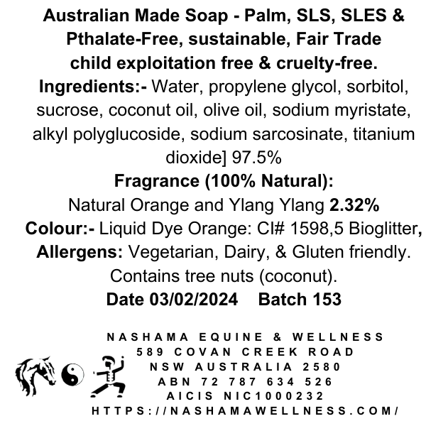 Orange and Ylang Ylang Glycerine Paleo Soap