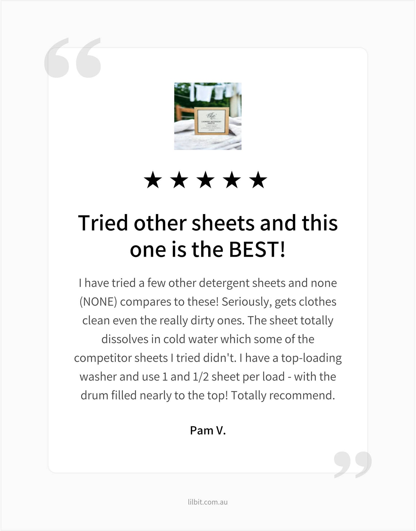 Lil'Bit Better Laundry Detergent Sheets - Fresh Linen (40) Plant Based