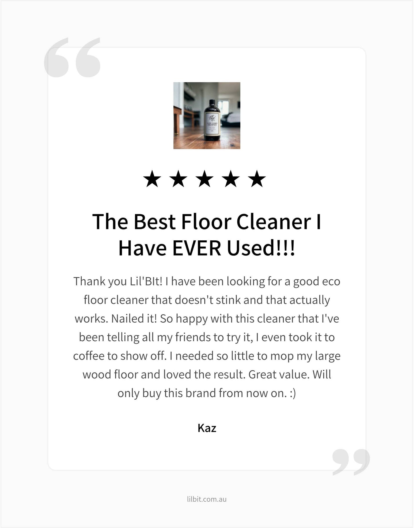 Lil'Bit Better Concentrated Tea Tree Floor Cleaner 500ml - Pet Safe