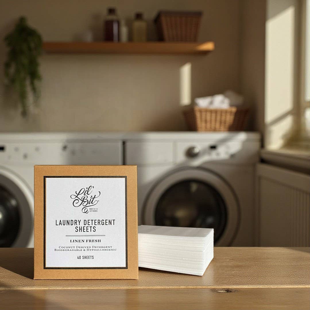 Lil'Bit Better Laundry Detergent Sheets - Fresh Linen (40) Plant Based