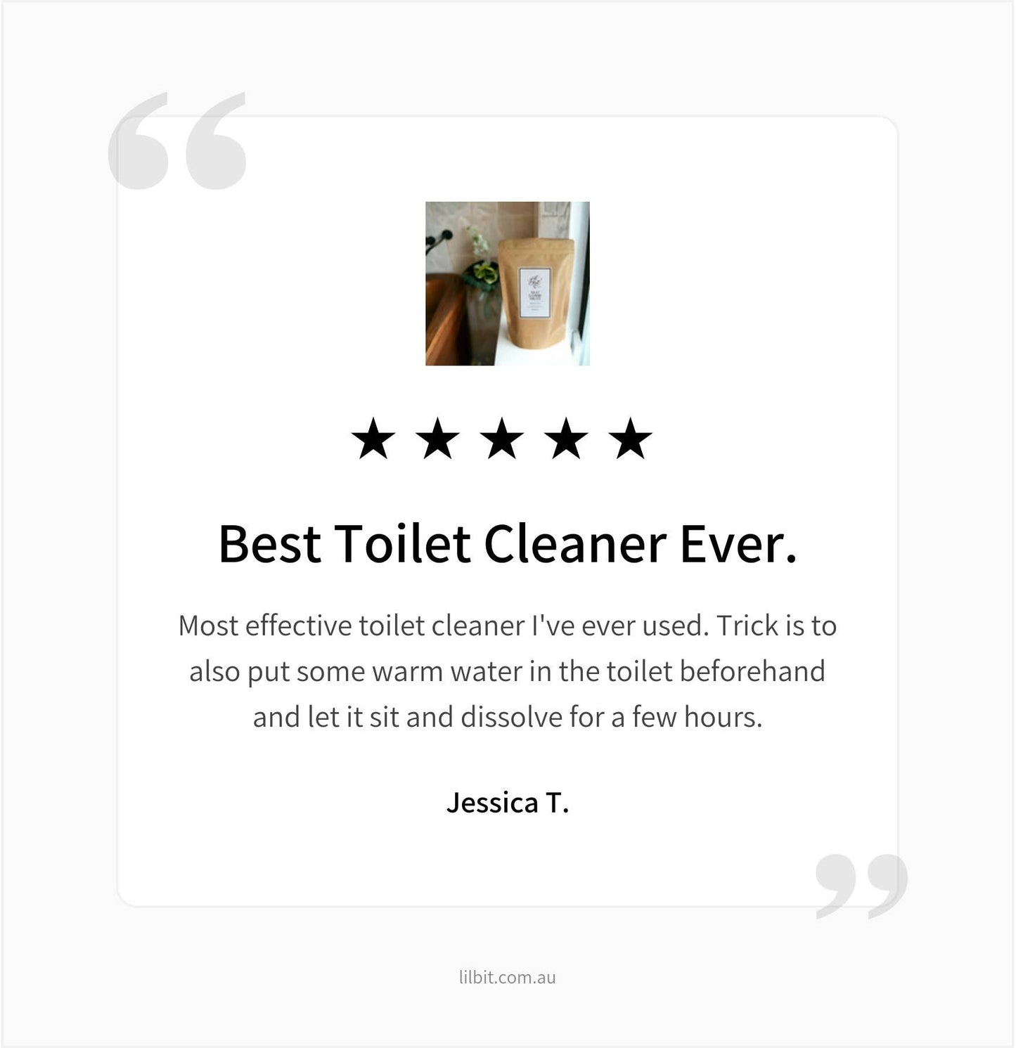 Lil'Bit Better Rosalina Toilet Cleaning Tablets (20) - Organic