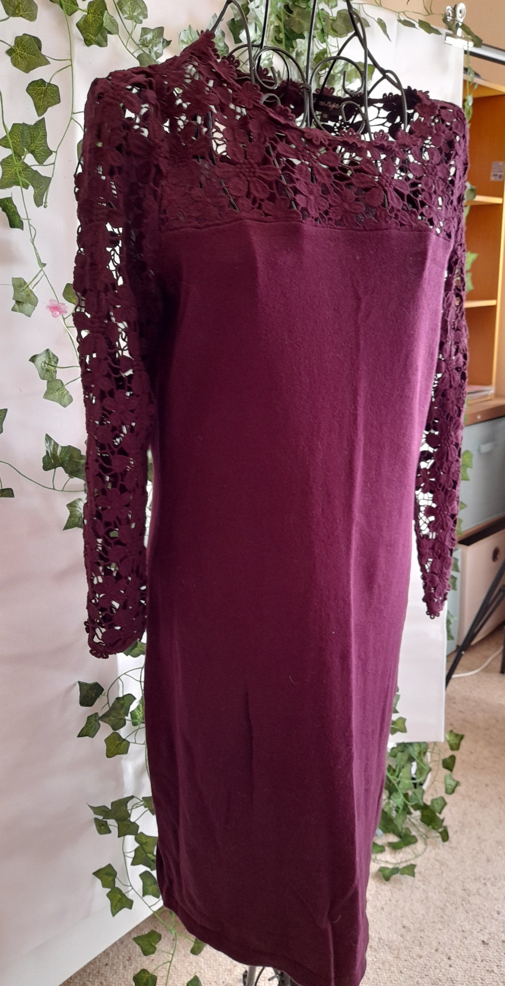 phase eight purple lace dress Phase Eight Carmine Lace Midi Dress