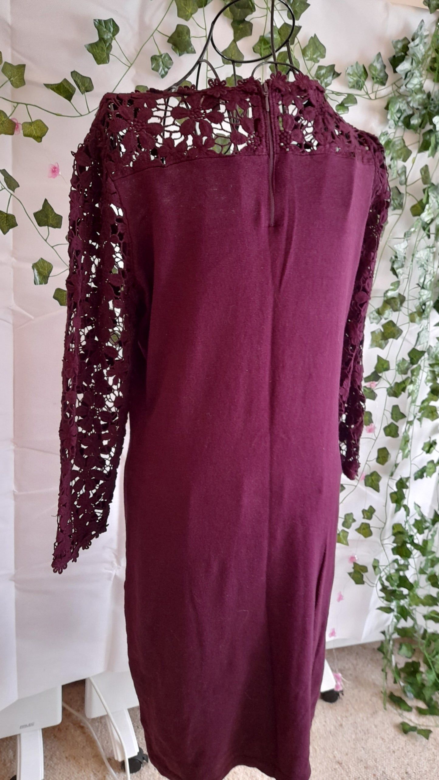 Dress - Phase Eight Lace & Knit Size 14