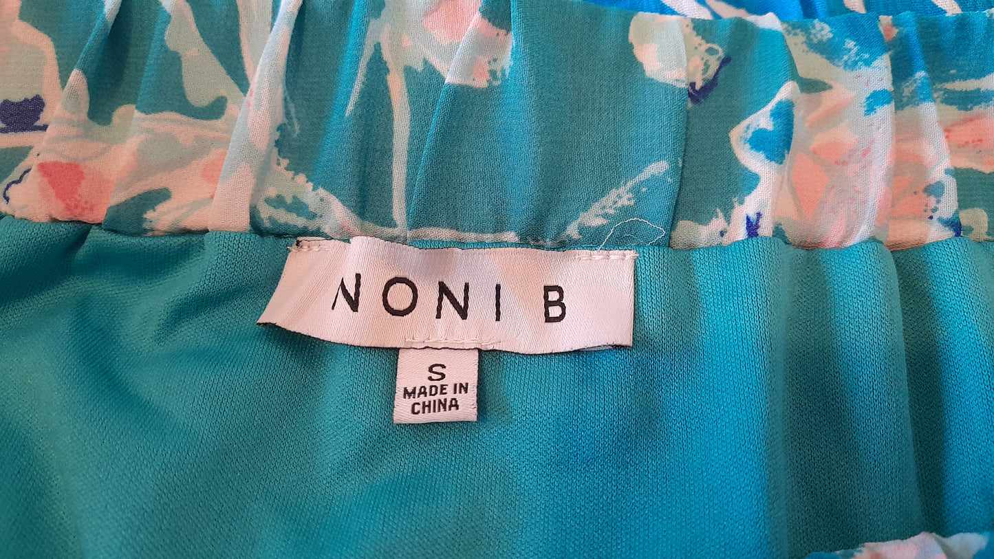 Skirt - Noni B Aqua Splash Pleated Size S/10