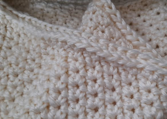 Cream Alpaca-Wool-Acrylic Cowl