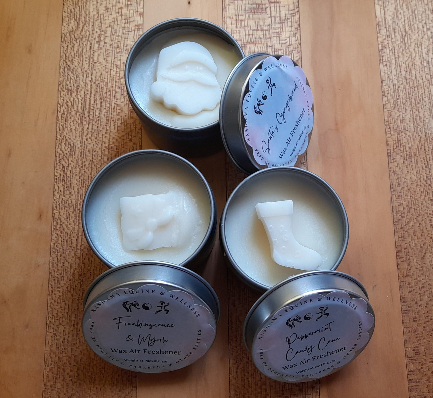 No Nasties Natural Wax Air Fresheners 45g - Christmas Edit