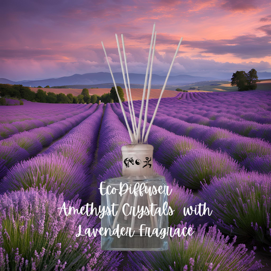 Crystal Diffuser with Amethysts & Lavender Fragrance