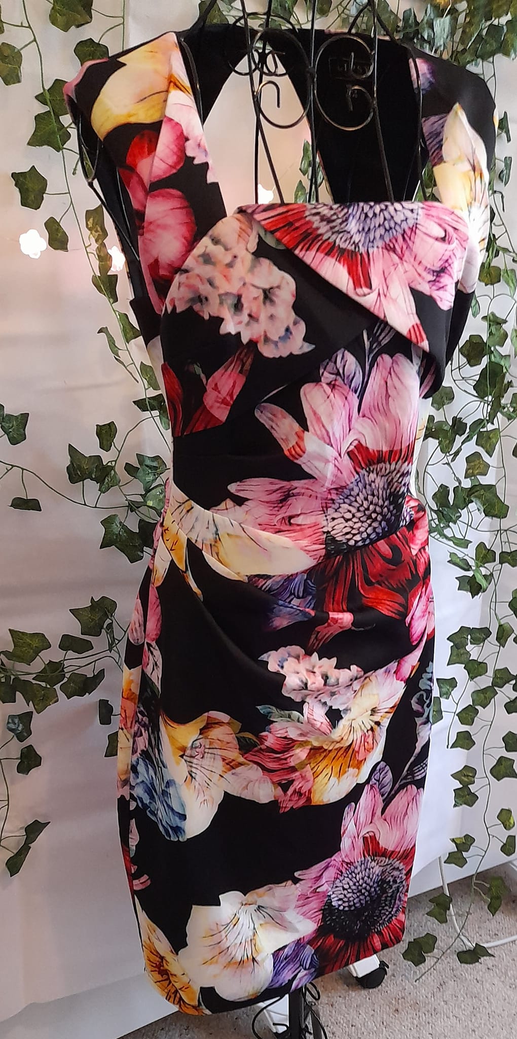 Lipsy black best sale floral dress